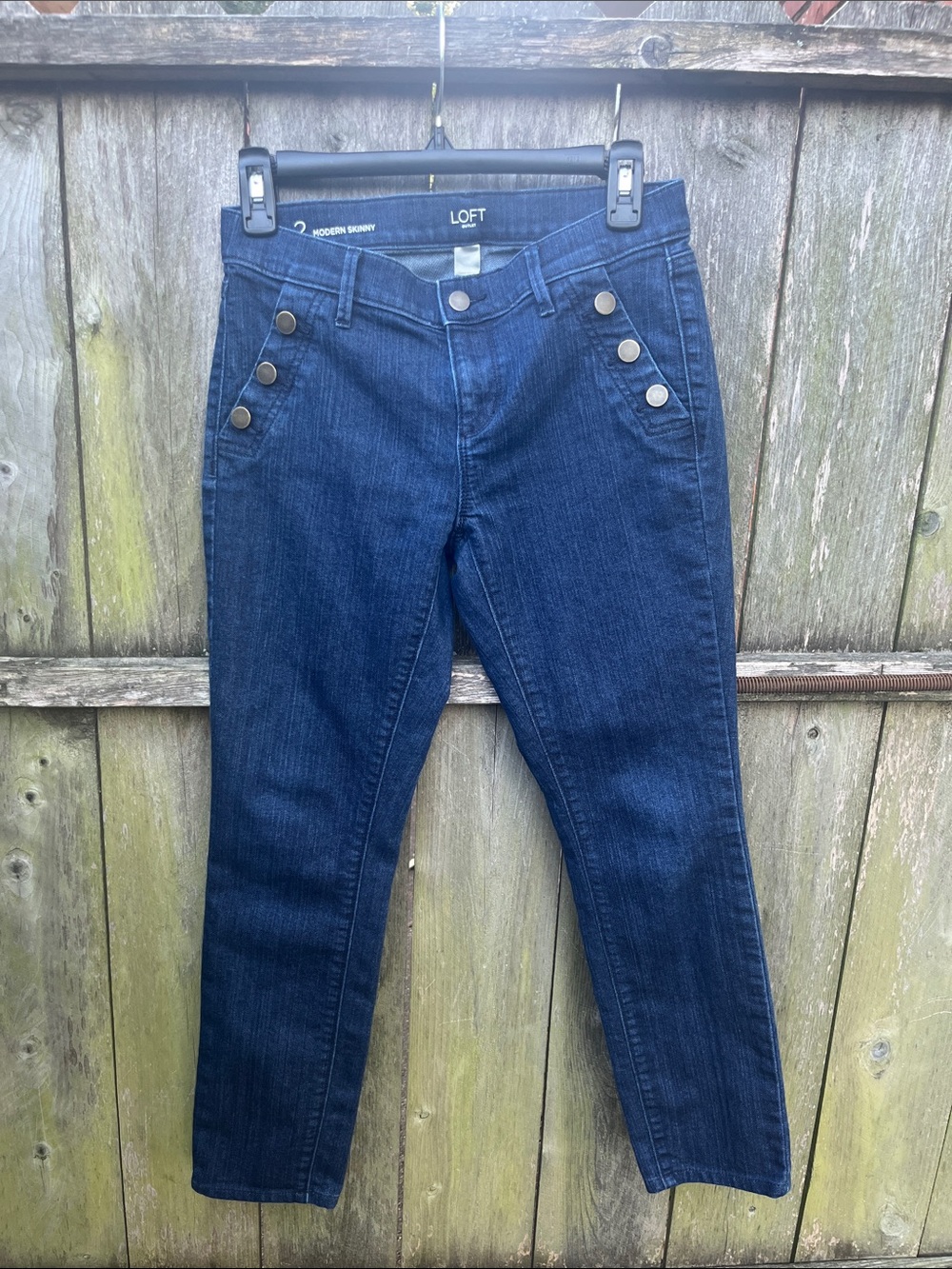 Loft Modern Skinny Denim Blue Jeans 
Size 2